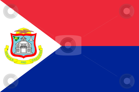 To use this stock image in your creative project, please select the size you need over to the right and click the "Add to Cart" button.
Your downloaded image will come with the Cutcaster watermark removed so don’t worry about the watermark you see on this page. Sint Maarten flag stock photo, Sovereign state flag of dependent country of Sint Maarten in official colors. by Martin Crowdy