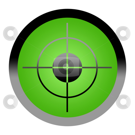 To use this stock image in your creative project, please select the size you need over to the right and click the "Add to Cart" button.
Your downloaded image will come with the Cutcaster watermark removed so don’t worry about the watermark you see on this page. Target Button stock photo, Green target button isolated on white background with copy space. by Martin Crowdy
