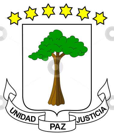 To use this stock image in your creative project, please select the size you need over to the right and click the "Add to Cart" button.
Your downloaded image will come with the Cutcaster watermark removed so don’t worry about the watermark you see on this page. Equatorial Guinea coat of arms stock photo, Equatorial Guinea coat of arms, seal or national emblem, isolated on white background. by Martin Crowdy