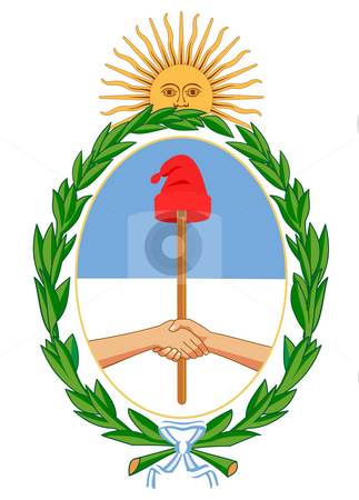 To use this stock image in your creative project, please select the size you need over to the right and click the "Add to Cart" button.
Your downloaded image will come with the Cutcaster watermark removed so don’t worry about the watermark you see on this page. Argentina Coat of Arms stock photo, Argentina coat of arms, seal or national emblem, isolated on white background. by Martin Crowdy