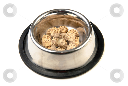 To use this stock image in your creative project, please select the size you need over to the right and click the "Add to Cart" button.
Your downloaded image will come with the Cutcaster watermark removed so don’t worry about the watermark you see on this page. Dog Food stock photo, Some dog food in the shape of paws in a metal bowl, isolated against a white background. by Richard Nelson