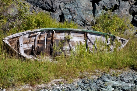To use this stock image in your creative project, please select the size you need over to the right and click the "Add to Cart" button.
Your downloaded image will come with the Cutcaster watermark removed so don’t worry about the watermark you see on this page. Abandoned vessel. stock photo, Old abandoned rowboat with rudder. by Svein Hovland