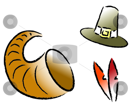To use this stock image in your creative project, please select the size you need over to the right and click the "Add to Cart" button.
Your downloaded image will come with the Cutcaster watermark removed so don’t worry about the watermark you see on this page. Thanksgiving Icons stock vector clipart, Brush stroked thanksgiving themed icons. by Jamie Slavy