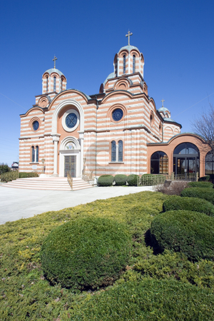To use this stock image in your creative project, please select the size you need over to the right and click the "Add to Cart" button.
Your downloaded image will come with the Cutcaster watermark removed so don’t worry about the watermark you see on this page. ST. ELIJAH SERBIAN ORTHODOX CATHEDRAL stock photo, ST. ELIJAH SERBIAN ORTHODOX CATHEDRAL - Merrillville, IN. by Henryk Sadura