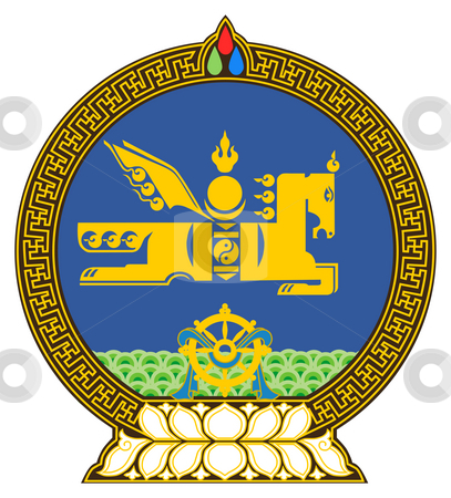 To use this stock image in your creative project, please select the size you need over to the right and click the "Add to Cart" button.
Your downloaded image will come with the Cutcaster watermark removed so don’t worry about the watermark you see on this page. Mongolia Coat of Arms stock photo, Mongolia coat of arms, seal or national emblem, isolated on white background. by Martin Crowdy