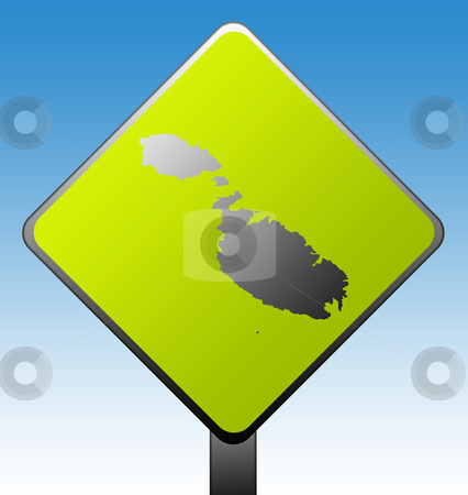 To use this stock image in your creative project, please select the size you need over to the right and click the "Add to Cart" button.
Your downloaded image will come with the Cutcaster watermark removed so don’t worry about the watermark you see on this page. road sign stock photo, Black silhouetted map of on green diamond shaped road sign with gradient blue sky background. by Martin Crowdy