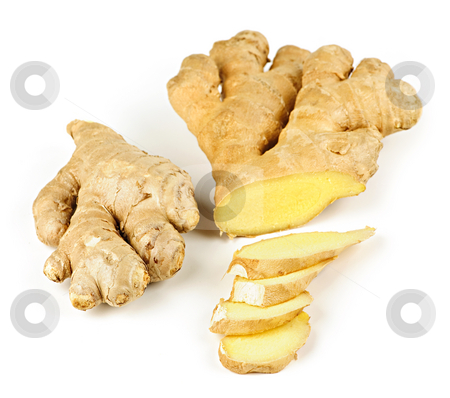 To use this stock image in your creative project, please select the size you need over to the right and click the "Add to Cart" button.
Your downloaded image will come with the Cutcaster watermark removed so don’t worry about the watermark you see on this page. Ginger root stock photo, Sliced ginger root spice isolated on white background by Elena Elisseeva