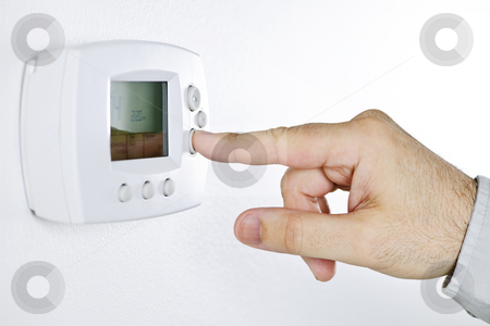 To use this stock image in your creative project, please select the size you need over to the right and click the "Add to Cart" button.
Your downloaded image will come with the Cutcaster watermark removed so don’t worry about the watermark you see on this page. Hand setting digital thermostat stock photo, Closeup of hand pressing button on digital thermostat by Elena Elisseeva