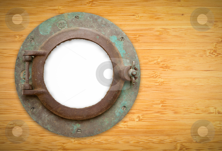 To use this stock image in your creative project, please select the size you need over to the right and click the "Add to Cart" button.
Your downloaded image will come with the Cutcaster watermark removed so don’t worry about the watermark you see on this page. Antique Porthole on Bamboo with Blank Window and Clipping Path stock photo, Antique Porthole on Bamboo Wall with White, Blank Window - Contains Inner Clipping Path. by Andy Dean