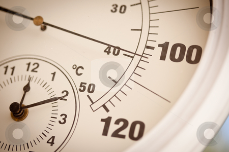 To use this stock image in your creative project, please select the size you need over to the right and click the "Add to Cart" button.
Your downloaded image will come with the Cutcaster watermark removed so don’t worry about the watermark you see on this page. Round Thermometer Showing Over 100 Degrees stock photo, Round Outdoor Thermometer Showing Over 100 Degrees. by Andy Dean