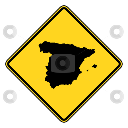 To use this stock image in your creative project, please select the size you need over to the right and click the "Add to Cart" button.
Your downloaded image will come with the Cutcaster watermark removed so don’t worry about the watermark you see on this page. Spain road sign stock photo, Spain yellow diamond shaped road sign isolated on white background. by Martin Crowdy