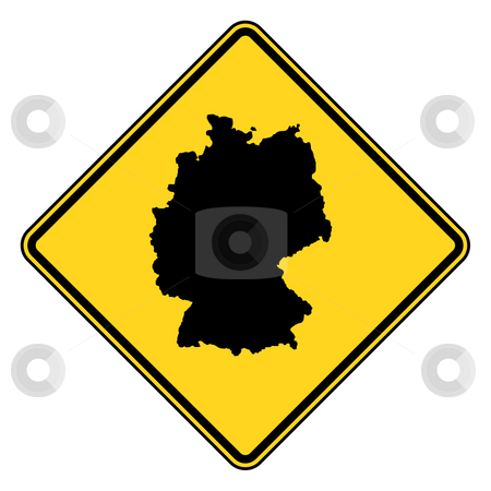 To use this stock image in your creative project, please select the size you need over to the right and click the "Add to Cart" button.
Your downloaded image will come with the Cutcaster watermark removed so don’t worry about the watermark you see on this page. Germany road sign stock photo, Germany map road sign in yellow, isolated on white background. by Martin Crowdy