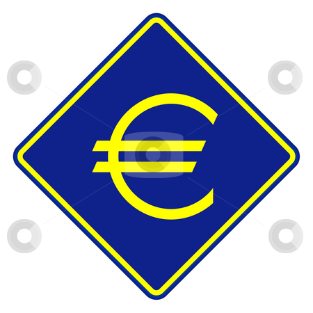 To use this stock image in your creative project, please select the size you need over to the right and click the "Add to Cart" button.
Your downloaded image will come with the Cutcaster watermark removed so don’t worry about the watermark you see on this page. European Currency road sign stock photo, European currency road sign isolated on a white background. by Martin Crowdy