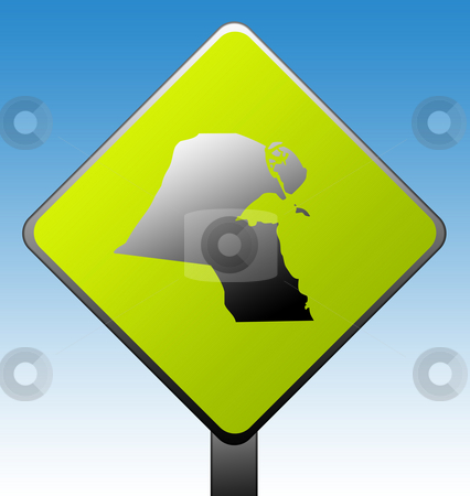 To use this stock image in your creative project, please select the size you need over to the right and click the "Add to Cart" button.
Your downloaded image will come with the Cutcaster watermark removed so don’t worry about the watermark you see on this page. Kuwait road sign stock photo, Kuwait green diamond shaped road sign with gradient blue sky background. by Martin Crowdy