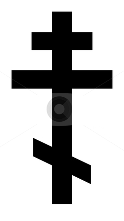 To use this stock image in your creative project, please select the size you need over to the right and click the "Add to Cart" button.
Your downloaded image will come with the Cutcaster watermark removed so don’t worry about the watermark you see on this page. Russian Orthodox Cross stock photo, Black silhouetted Russian orthodox cross isolated on white background. by Martin Crowdy