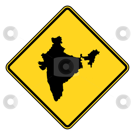 To use this stock image in your creative project, please select the size you need over to the right and click the "Add to Cart" button.
Your downloaded image will come with the Cutcaster watermark removed so don’t worry about the watermark you see on this page. India map road sign stock photo, India map road sign in yellow, isolated on white background. by Martin Crowdy