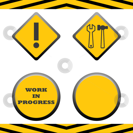 To use this stock image in your creative project, please select the size you need over to the right and click the "Add to Cart" button.
Your downloaded image will come with the Cutcaster watermark removed so don’t worry about the watermark you see on this page. Under construction signs stock photo, Set of blank under construction signs with copy space, isolated on white background. by Martin Crowdy