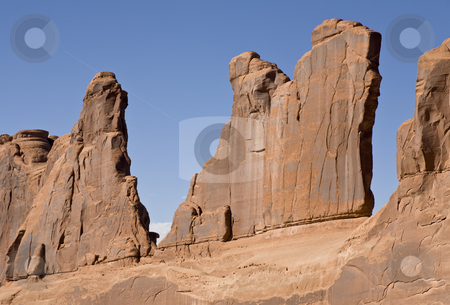 To use this stock image in your creative project, please select the size you need over to the right and click the "Add to Cart" button.
Your downloaded image will come with the Cutcaster watermark removed so don’t worry about the watermark you see on this page. Sandstone Fins stock photo, Rock formation in Arches National Park, Utah, USA by mdphot