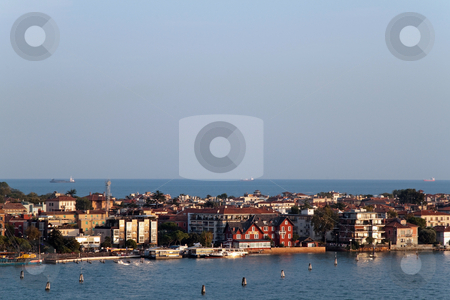To use this stock image in your creative project, please select the size you need over to the right and click the "Add to Cart" button.
Your downloaded image will come with the Cutcaster watermark removed so don’t worry about the watermark you see on this page. Venice Waterway stock photo, A cityscape view of Venice, Italy from high above the water. by Kevin Tietz