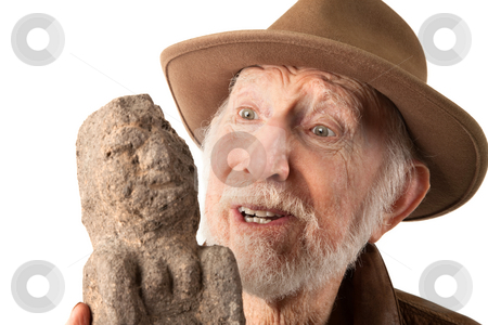 To use this stock image in your creative project, please select the size you need over to the right and click the "Add to Cart" button.
Your downloaded image will come with the Cutcaster watermark removed so don’t worry about the watermark you see on this page. Adventurer or archaeologist with idol stock photo, Adventurer or archaeologist in brown leather jacket with idol by Scott Griessel