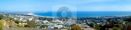 To use this stock image in your creative project, please select the size you need over to the right and click the "Add to Cart" button.
Your downloaded image will come with the Cutcaster watermark removed so don’t worry about the watermark you see on this page. Ventura Ocean View stock photo, Panoramic view of Ventura with the ocean in the background by Henrik Lehnerer