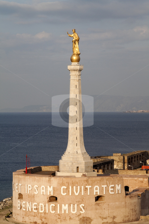 To use this stock image in your creative project, please select the size you need over to the right and click the "Add to Cart" button.
Your downloaded image will come with the Cutcaster watermark removed so don’t worry about the watermark you see on this page. Messina Madonna Statue stock photo, The statue of Madonna in the port of Messina, Italy by Kevin Tietz