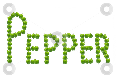To use this stock image in your creative project, please select the size you need over to the right and click the "Add to Cart" button.
Your downloaded image will come with the Cutcaster watermark removed so don’t worry about the watermark you see on this page. Pepper. stock photo, The word 'pepper' spelled out using many green peppers. by Samantha Craddock