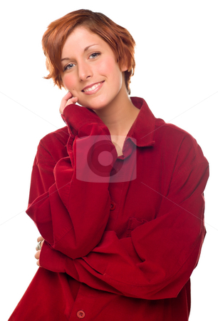 To use this stock image in your creative project, please select the size you need over to the right and click the "Add to Cart" button.
Your downloaded image will come with the Cutcaster watermark removed so don’t worry about the watermark you see on this page. Pretty Red Haired Girl Wearing a Warm Red Corduroy Shirt stock photo, Pretty Red Haired Girl Wearing a Warm Red Corduroy Shirt Isolated on a White Background. by Andy Dean