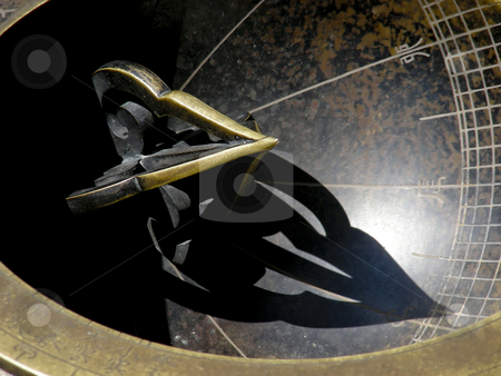 To use this stock image in your creative project, please select the size you need over to the right and click the "Add to Cart" button.
Your downloaded image will come with the Cutcaster watermark removed so don’t worry about the watermark you see on this page. Sundial stock photo, The gnomen of a sundial, on the grounds of a palace in Seoul, Korea. by Mary Lane