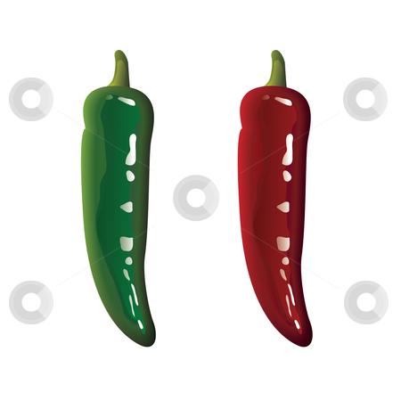 To use this stock image in your creative project, please select the size you need over to the right and click the "Add to Cart" button.
Your downloaded image will come with the Cutcaster watermark removed so don’t worry about the watermark you see on this page. Chili selection stock vector clipart, Red and green chili selection and light reflection by Michael Travers