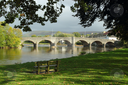 To use this stock image in your creative project, please select the size you need over to the right and click the "Add to Cart" button.
Your downloaded image will come with the Cutcaster watermark removed so don’t worry about the watermark you see on this page. Bridge over the river Wye in Builth Wells, Wales UK. stock photo, Bridge over the river Wye in Builth Wells, Wales UK. by Stephen Rees