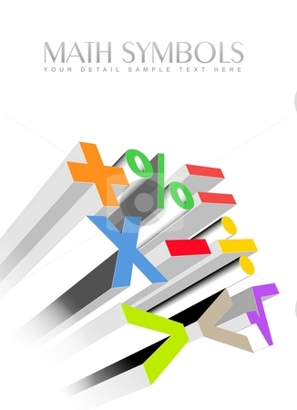 To use this stock image in your creative project, please select the size you need over to the right and click the "Add to Cart" button.
Your downloaded image will come with the Cutcaster watermark removed so don’t worry about the watermark you see on this page. 3d colorful math symbols stock photo, An illustration of 3d colorful math symbols by Sreedhar Yedlapati