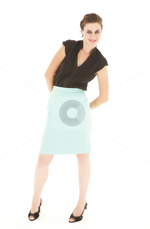 To use this stock image in your creative project, please select the size you need over to the right and click the "Add to Cart" button.
Your downloaded image will come with the Cutcaster watermark removed so don’t worry about the watermark you see on this page. Sexy young adult Caucasian businesswoman stock photo, Sexy young adult Caucasian businesswoman in a tight black sexy blouse on a white background by Sean Nel