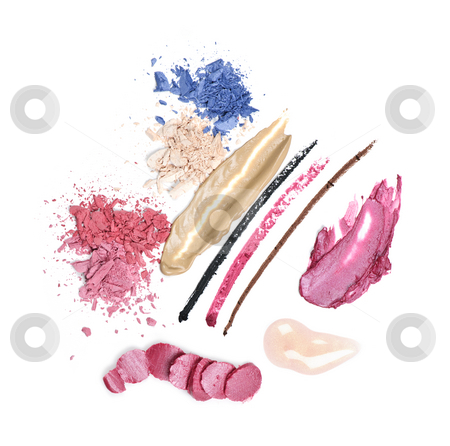 To use this stock image in your creative project, please select the size you need over to the right and click the "Add to Cart" button.
Your downloaded image will come with the Cutcaster watermark removed so don’t worry about the watermark you see on this page. Makeup stock photo, Abstract smeared cosmetics and makeup on white background by Elena Elisseeva