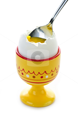To use this stock image in your creative project, please select the size you need over to the right and click the "Add to Cart" button.
Your downloaded image will come with the Cutcaster watermark removed so don’t worry about the watermark you see on this page. Soft boiled egg in cup stock photo, Closeup of soft boiled egg in cup with spoon on white background by Elena Elisseeva