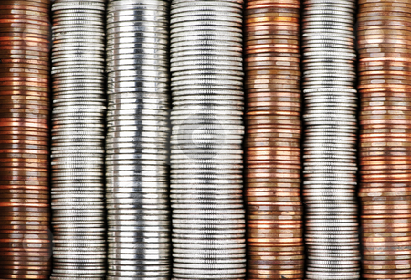 To use this stock image in your creative project, please select the size you need over to the right and click the "Add to Cart" button.
Your downloaded image will come with the Cutcaster watermark removed so don’t worry about the watermark you see on this page. Coin background stock photo, Background of penny nickel dime and quarter stacked coins by Elena Elisseeva