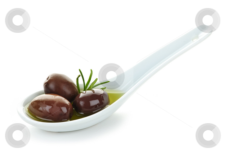 To use this stock image in your creative project, please select the size you need over to the right and click the "Add to Cart" button.
Your downloaded image will come with the Cutcaster watermark removed so don’t worry about the watermark you see on this page. Kalamata olives stock photo, Kalamata olives in olive oil and herbs on spoon by Elena Elisseeva