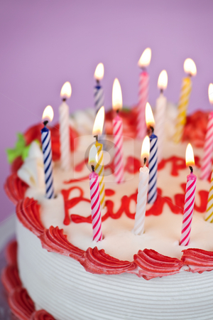 To use this stock image in your creative project, please select the size you need over to the right and click the "Add to Cart" button.
Your downloaded image will come with the Cutcaster watermark removed so don’t worry about the watermark you see on this page. Birthday cake with lit candles stock photo, Birthday cake with burning candles and icing by Elena Elisseeva