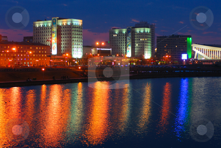 To use this stock image in your creative project, please select the size you need over to the right and click the "Add to Cart" button.
Your downloaded image will come with the Cutcaster watermark removed so don’t worry about the watermark you see on this page. City late in the evening stock photo, City late in the evening, lights reflected in the river water. by Vladimir Blinov