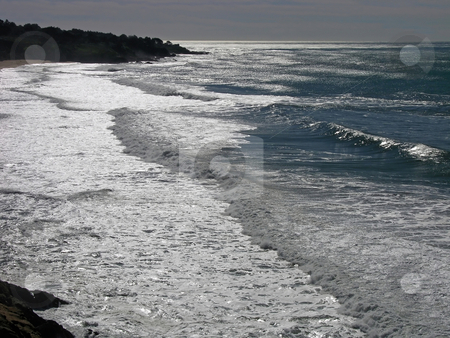 To use this stock image in your creative project, please select the size you need over to the right and click the "Add to Cart" button.
Your downloaded image will come with the Cutcaster watermark removed so don’t worry about the watermark you see on this page. California Beach #2 stock photo, Light shines off the Pacific, on a beach in northern California. by Mary Lane