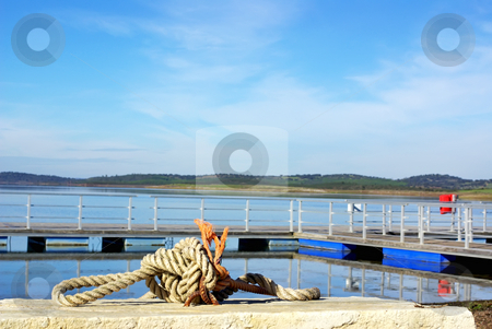 To use this stock image in your creative project, please select the size you need over to the right and click the "Add to Cart" button.
Your downloaded image will come with the Cutcaster watermark removed so don’t worry about the watermark you see on this page. Anchorage in the river Guadiana. stock photo, Anchorage in the river Guadiana. Barrage of Alqueva next to Luz village. by Inacio Pires