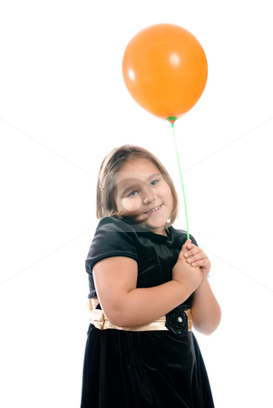 To use this stock image in your creative project, please select the size you need over to the right and click the "Add to Cart" button.
Your downloaded image will come with the Cutcaster watermark removed so don’t worry about the watermark you see on this page. Birthday Girl stock photo, A happy birthday girl is smiling and holding a single balloon, isolated against a white background. by Richard Nelson