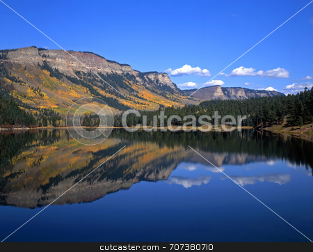 To use this stock image in your creative project, please select the size you need over to the right and click the "Add to Cart" button.
Your downloaded image will come with the Cutcaster watermark removed so don’t worry about the watermark you see on this page. Havaland Lake stock photo, Havaland Lake in the San Juan National Forest of Colorado. by Mike Norton