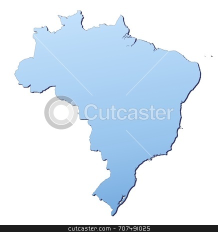To use this stock image in your creative project, please select the size you need over to the right and click the "Add to Cart" button.
Your downloaded image will come with the Cutcaster watermark removed so don’t worry about the watermark you see on this page. Map illustration of Brazil stock photo, Brazil map filled with light blue gradient. High resolution. Mercator projection. by Jiri Moucka