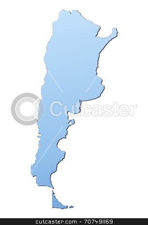 To use this stock image in your creative project, please select the size you need over to the right and click the "Add to Cart" button.
Your downloaded image will come with the Cutcaster watermark removed so don’t worry about the watermark you see on this page. Illustration of Argentina stock photo, Argentina map filled with light blue gradient. High resolution. Mercator projection. by Jiri Moucka