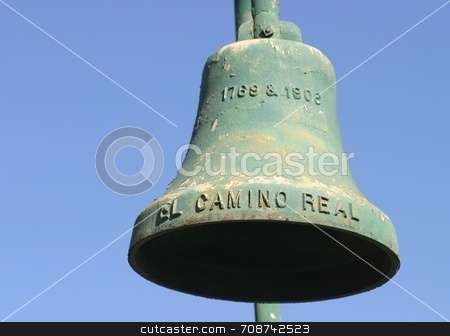 To use this stock image in your creative project, please select the size you need over to the right and click the "Add to Cart" button.
Your downloaded image will come with the Cutcaster watermark removed so don’t worry about the watermark you see on this page. El Camino Real Bell stock photo, El Camino Real Bell along the El Camino Real in California 1769 & 1906 by Henrik Lehnerer