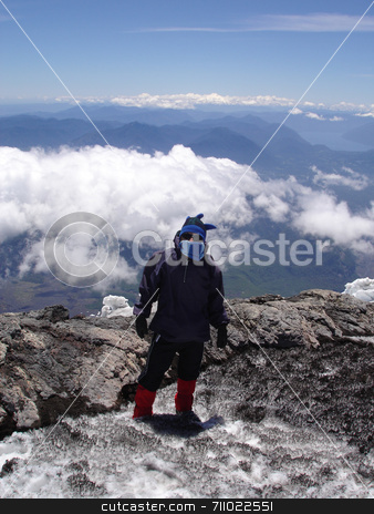 To use this stock image in your creative project, please select the size you need over to the right and click the "Add to Cart" button.
Your downloaded image will come with the Cutcaster watermark removed so don’t worry about the watermark you see on this page. Mountain Climber stock photo, A young man on his way up a volcano in Chile. by Daniel Wiedemann