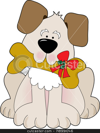 To use this stock image in your creative project, please select the size you need over to the right and click the "Add to Cart" button.
Your downloaded image will come with the Cutcaster watermark removed so don’t worry about the watermark you see on this page. Christmas Puppy stock photo, A cute little puppy holding a bone with a Christmas bow on it by Maria Bell