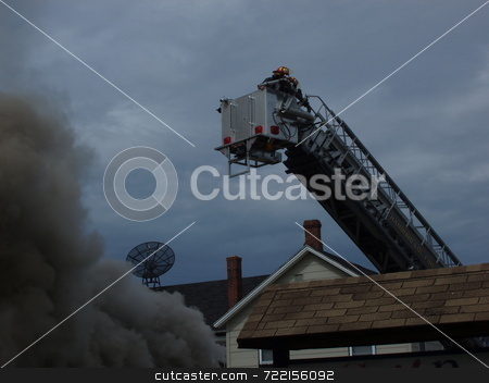 To use this stock image in your creative project, please select the size you need over to the right and click the "Add to Cart" button.
Your downloaded image will come with the Cutcaster watermark removed so don’t worry about the watermark you see on this page. Tower Ladder in Operation stock photo, by Mark Bernas