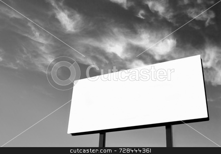 To use this stock image in your creative project, please select the size you need over to the right and click the "Add to Cart" button.
Your downloaded image will come with the Cutcaster watermark removed so don’t worry about the watermark you see on this page. Black and White Billboard with wispy sky stock photo, Brand new billboard and a wispy sky - B&W version - the sun was on the left in the background sky giving a lighter left side of the image. by Mitch Aunger